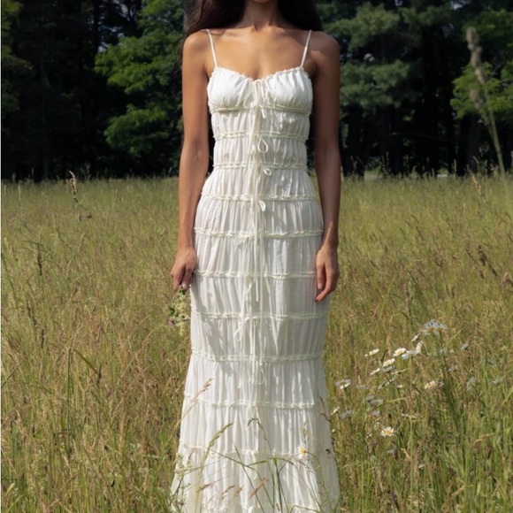 Mirror Palais Ruffle Tunnel Gown - Picture 3 of 11